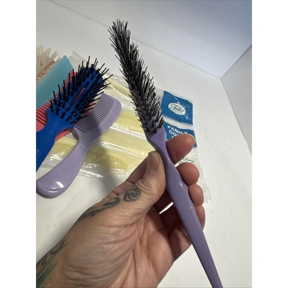 VTG Lot 10 Hair‎ Brushes & Combs Variety Styling Tools